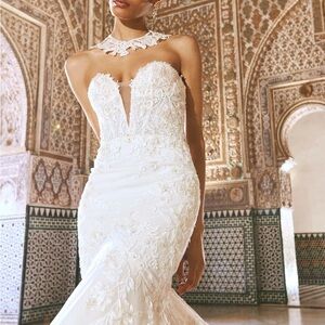 Pronovias Privee Liwa Gown Sz 12 NWT